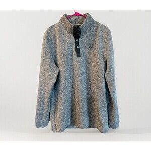 Swannies Mens Blue Golf Pullover Fleece Size XL Embroidered Monogram